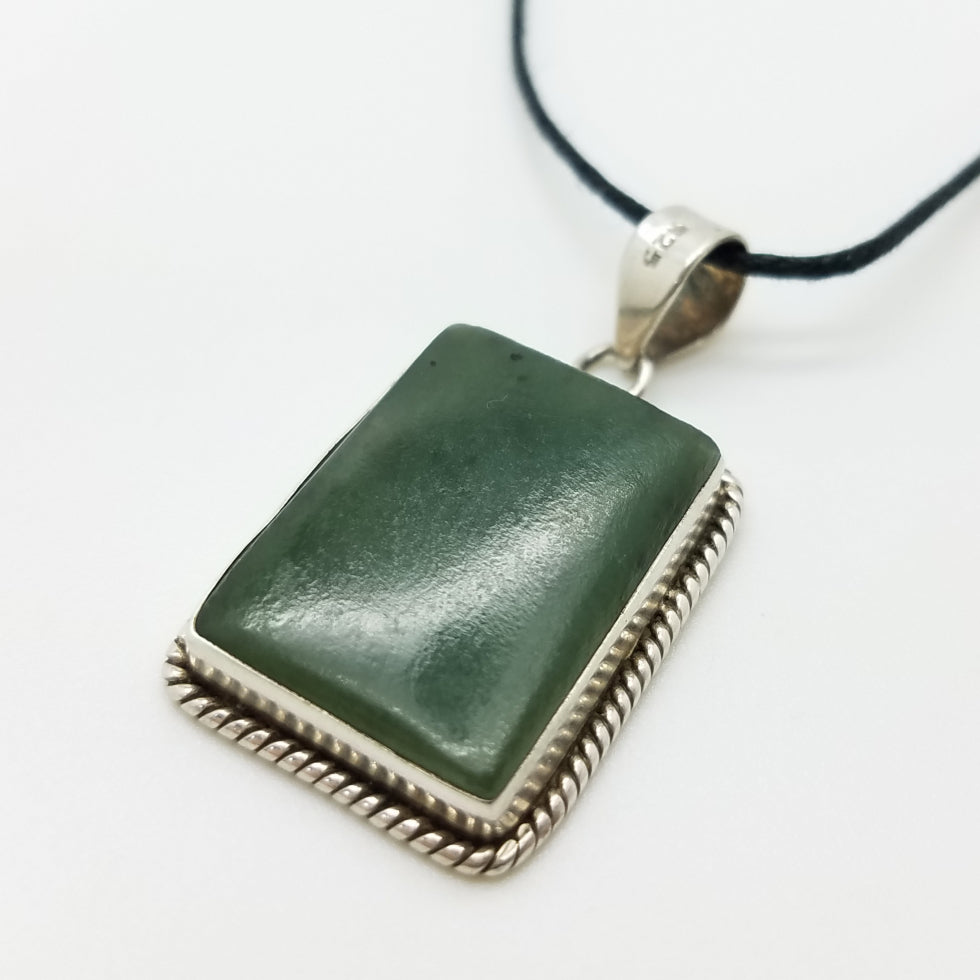 Green Jade Pendant - The Meteorite Traders