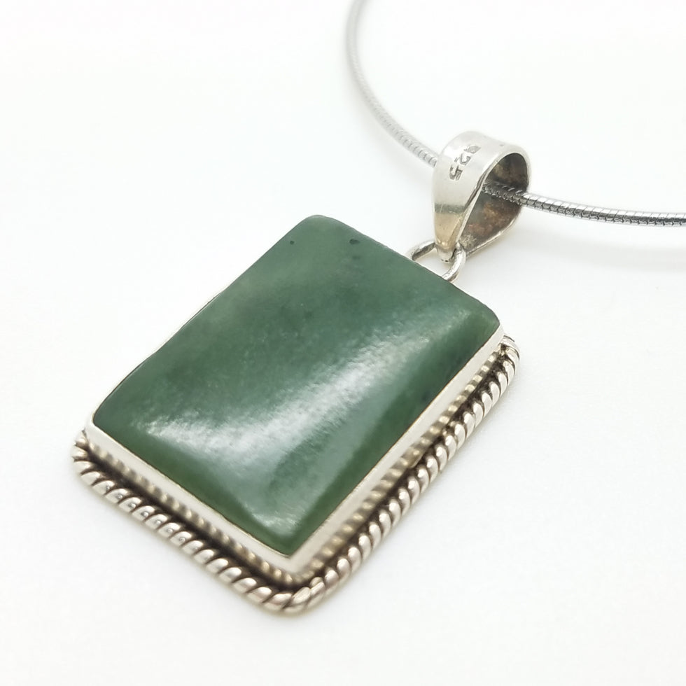 Green Jade Pendant - The Meteorite Traders