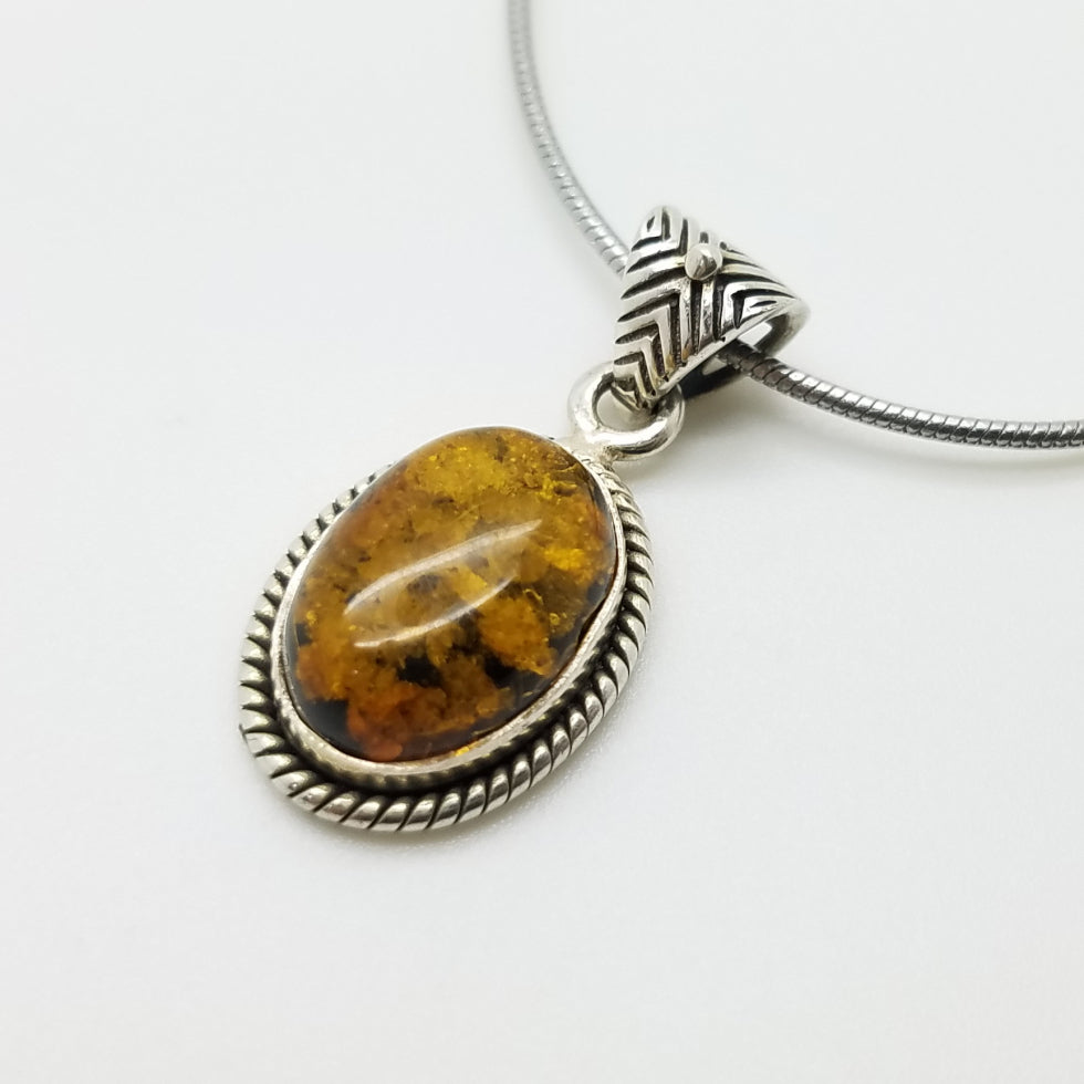 Baltic Amber Pendant - The Meteorite Traders