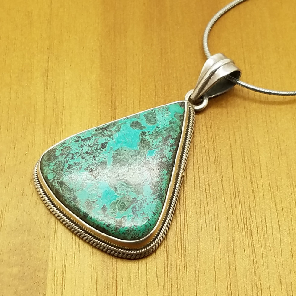 Chrysocolla Pendant - The Meteorite Traders