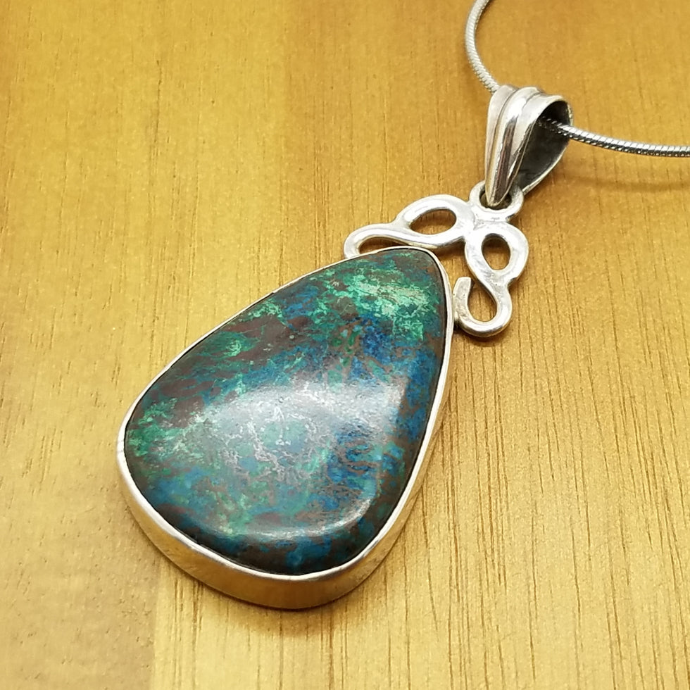 Chrysocolla Pendant - The Meteorite Traders