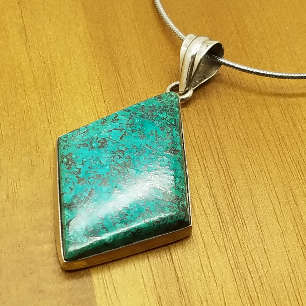 Chrysocolla Pendant - The Meteorite Traders