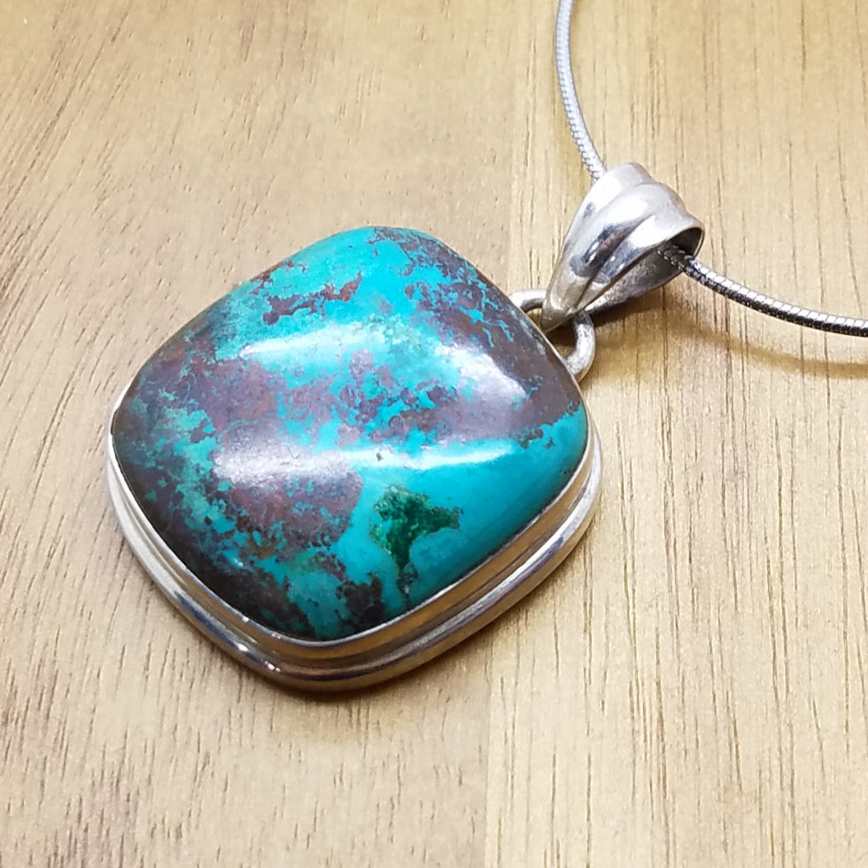 Chrysocolla Pendant - The Meteorite Traders