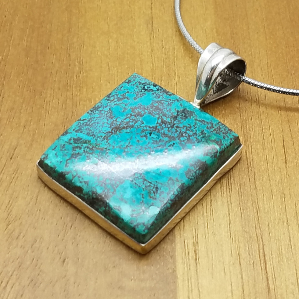 Chrysocolla Pendant - The Meteorite Traders