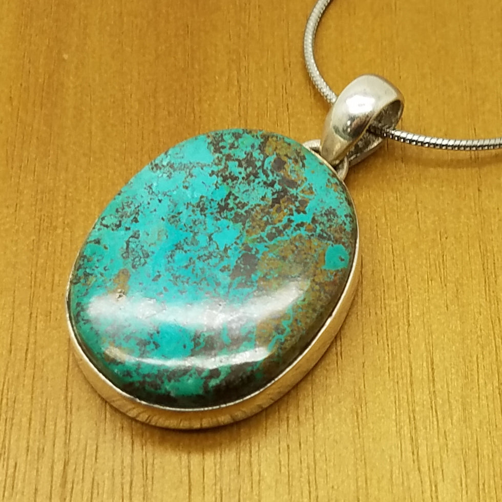 Chrysocolla Pendant - The Meteorite Traders