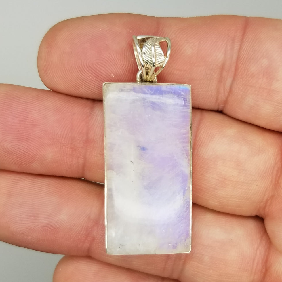 Rainbow Moonstone Pendant - The Meteorite Traders
