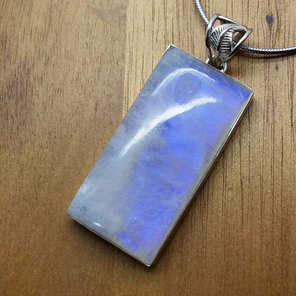 Rainbow Moonstone Pendant - The Meteorite Traders