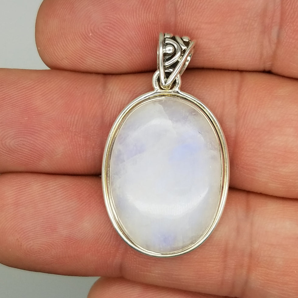 Rainbow Moonstone Pendant - The Meteorite Traders