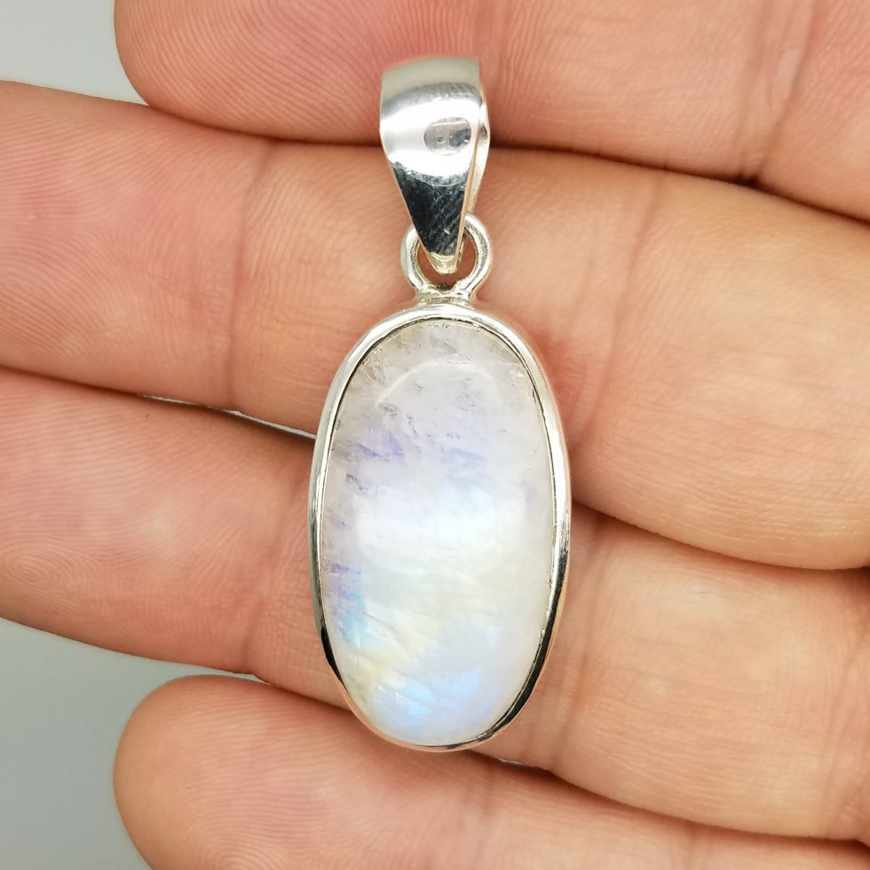 Rainbow Moonstone Pendant - The Meteorite Traders