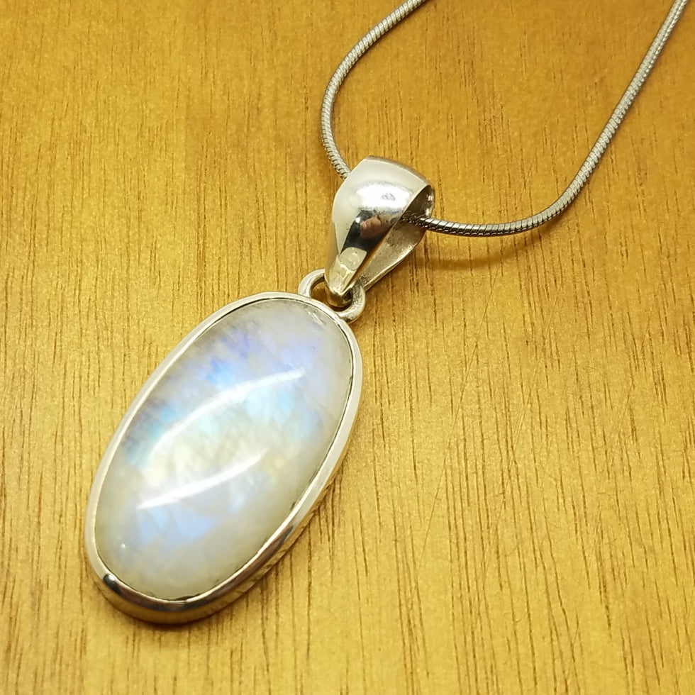 Rainbow Moonstone Pendant - The Meteorite Traders