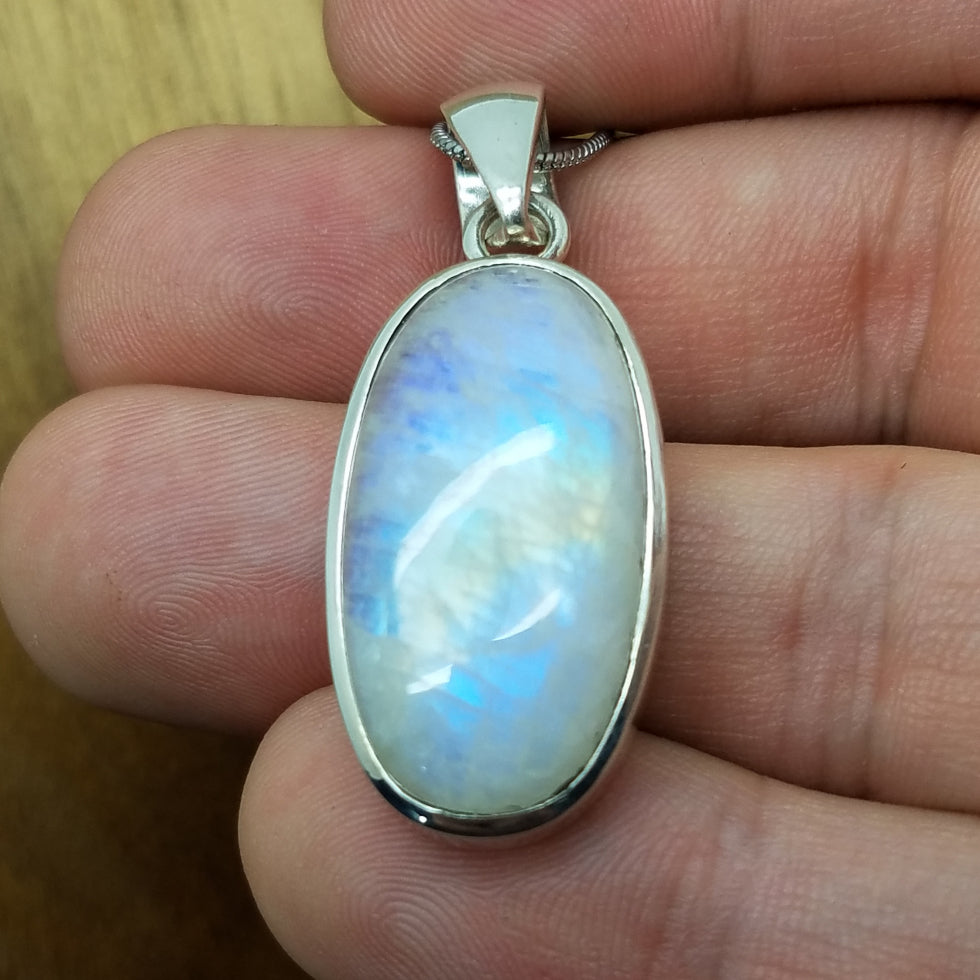 Rainbow Moonstone Pendant - The Meteorite Traders