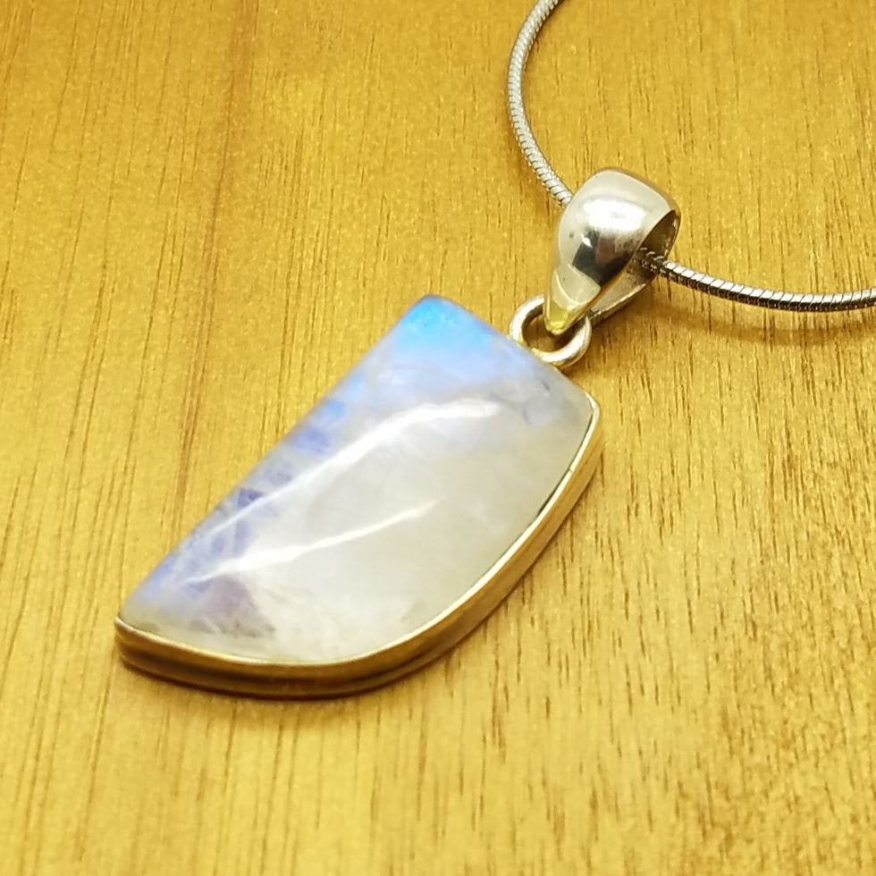 Rainbow Moonstone Pendant - The Meteorite Traders