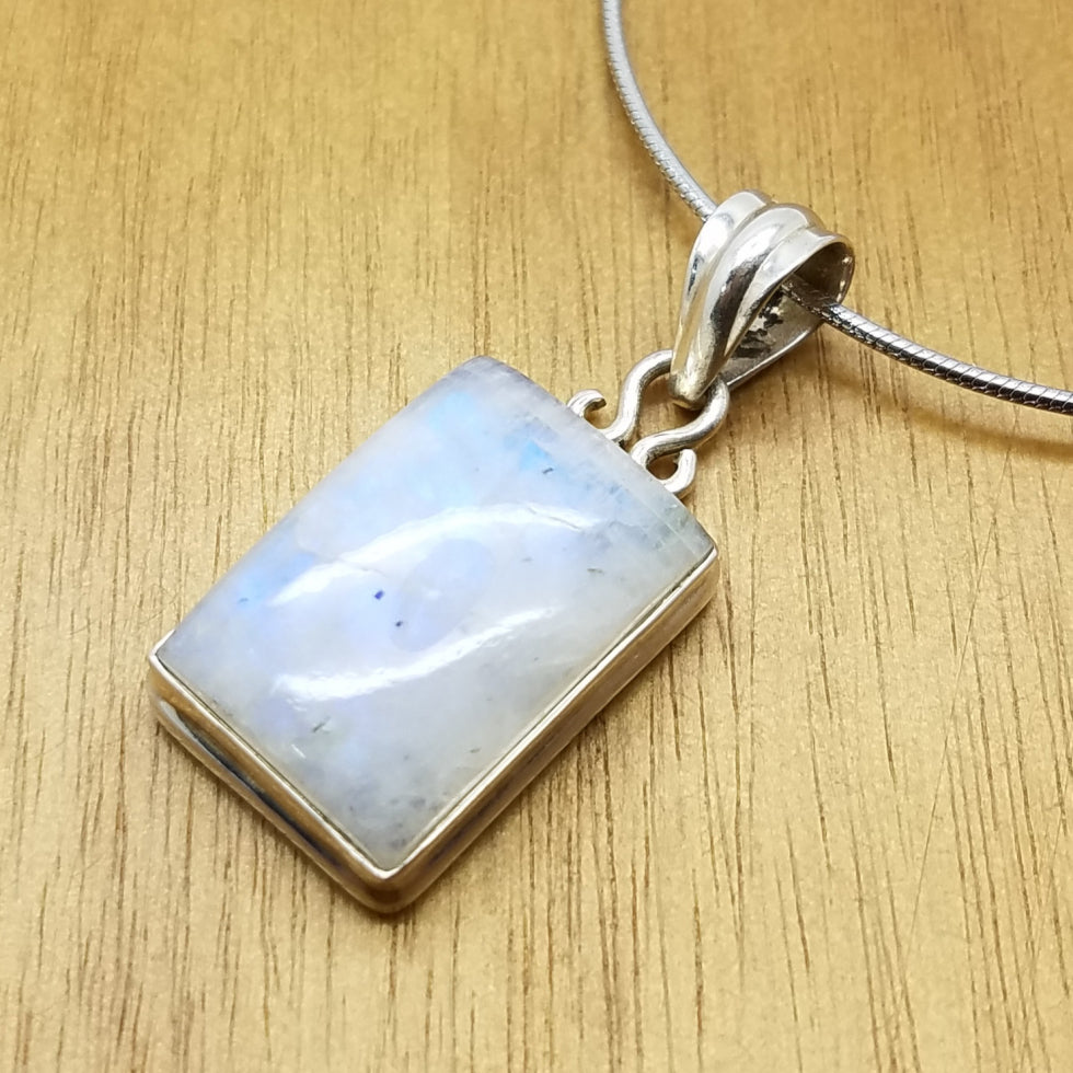 Rainbow Moonstone Pendant - The Meteorite Traders