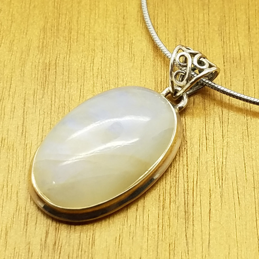 Rainbow Moonstone Pendant - The Meteorite Traders