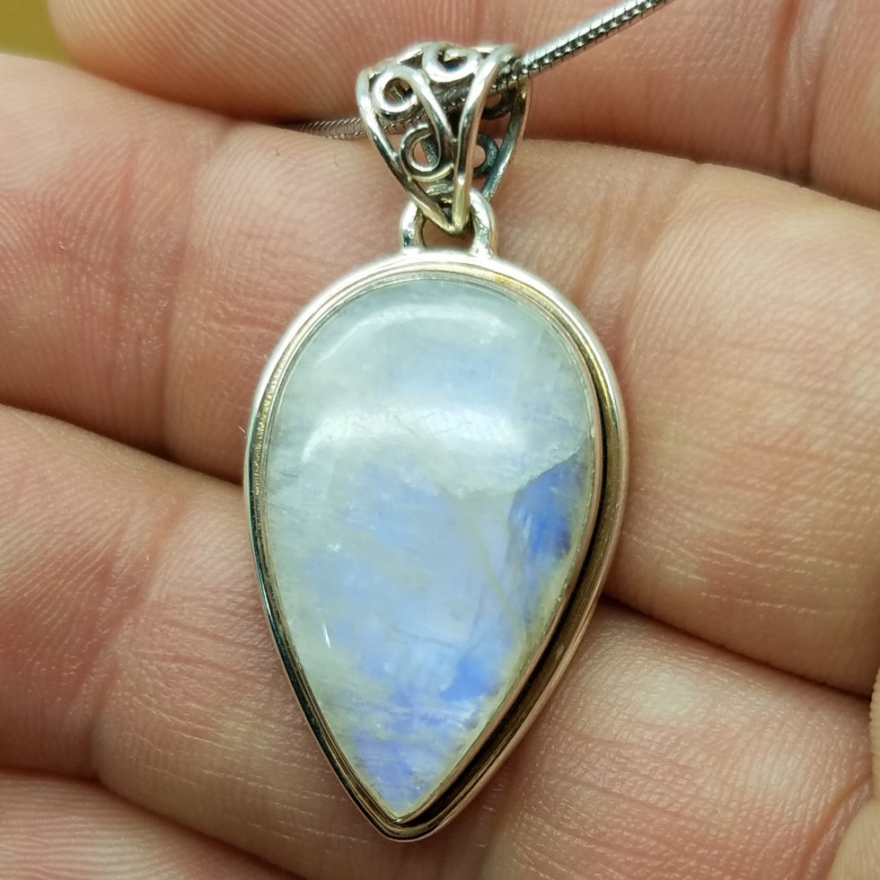 Rainbow Moonstone Pendant - The Meteorite Traders