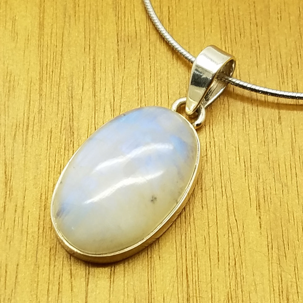 Rainbow Moonstone Pendant - The Meteorite Traders