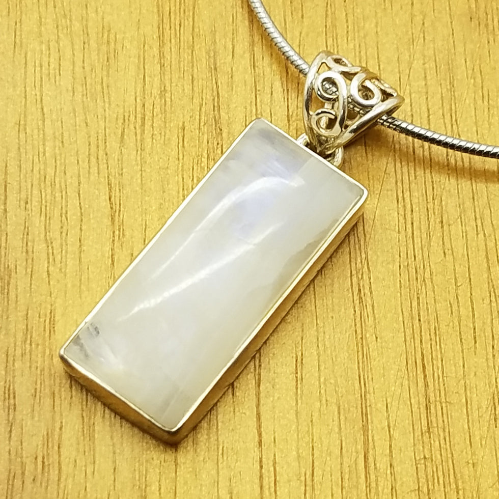 Rainbow Moonstone Pendant - The Meteorite Traders
