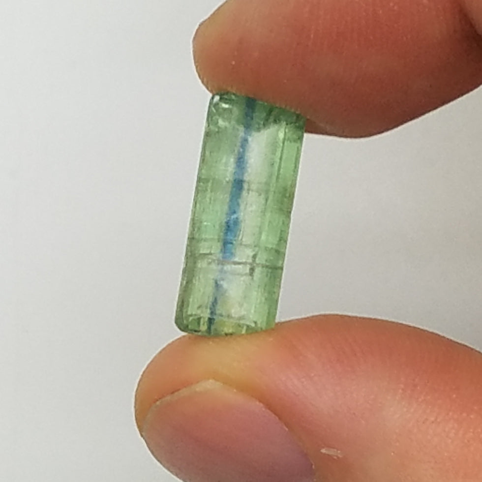 Green Kyanite Faceted Gemstone GKF1 - The Meteorite Traders