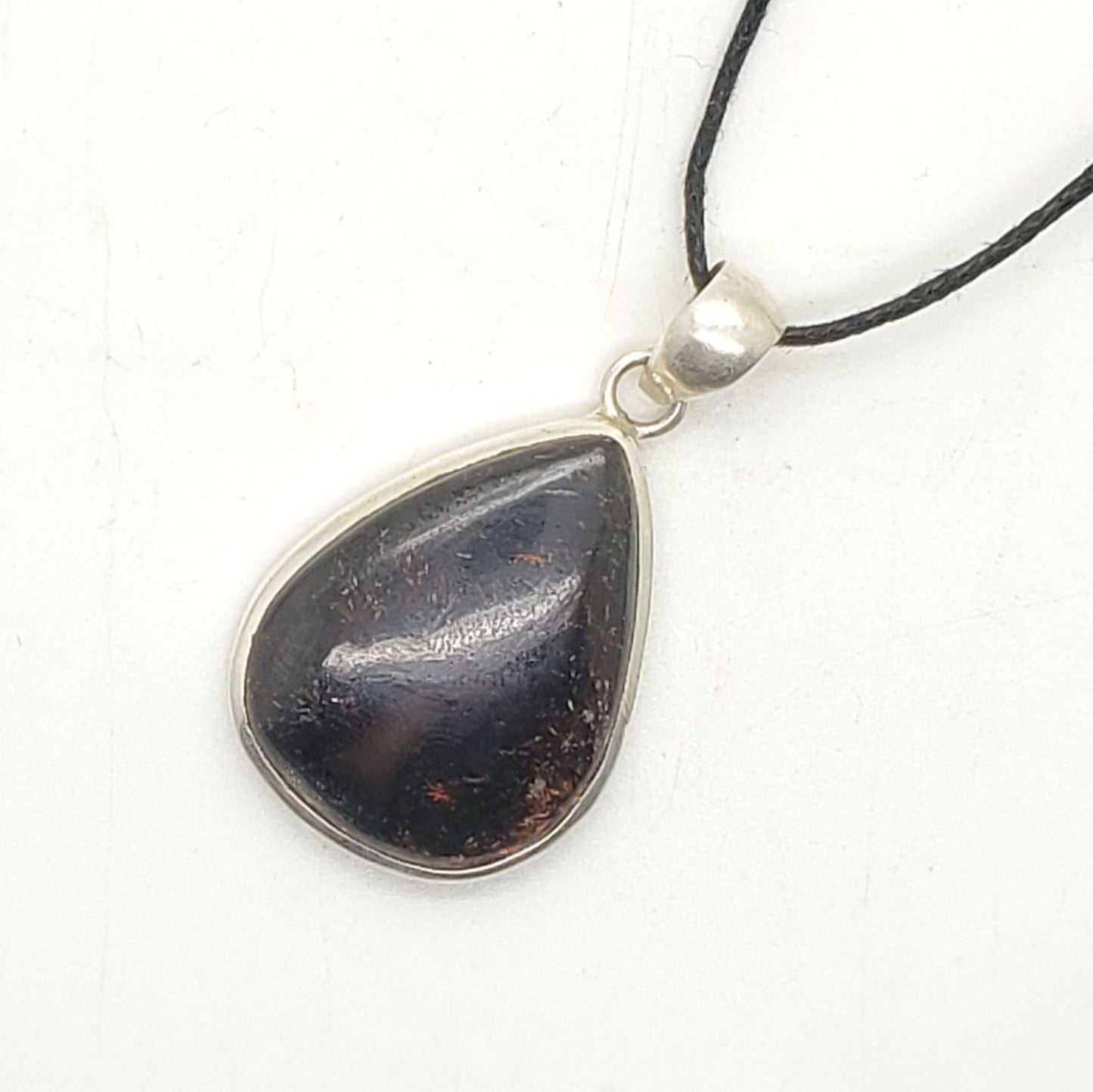 Arfvedsonite Sterling Pendant