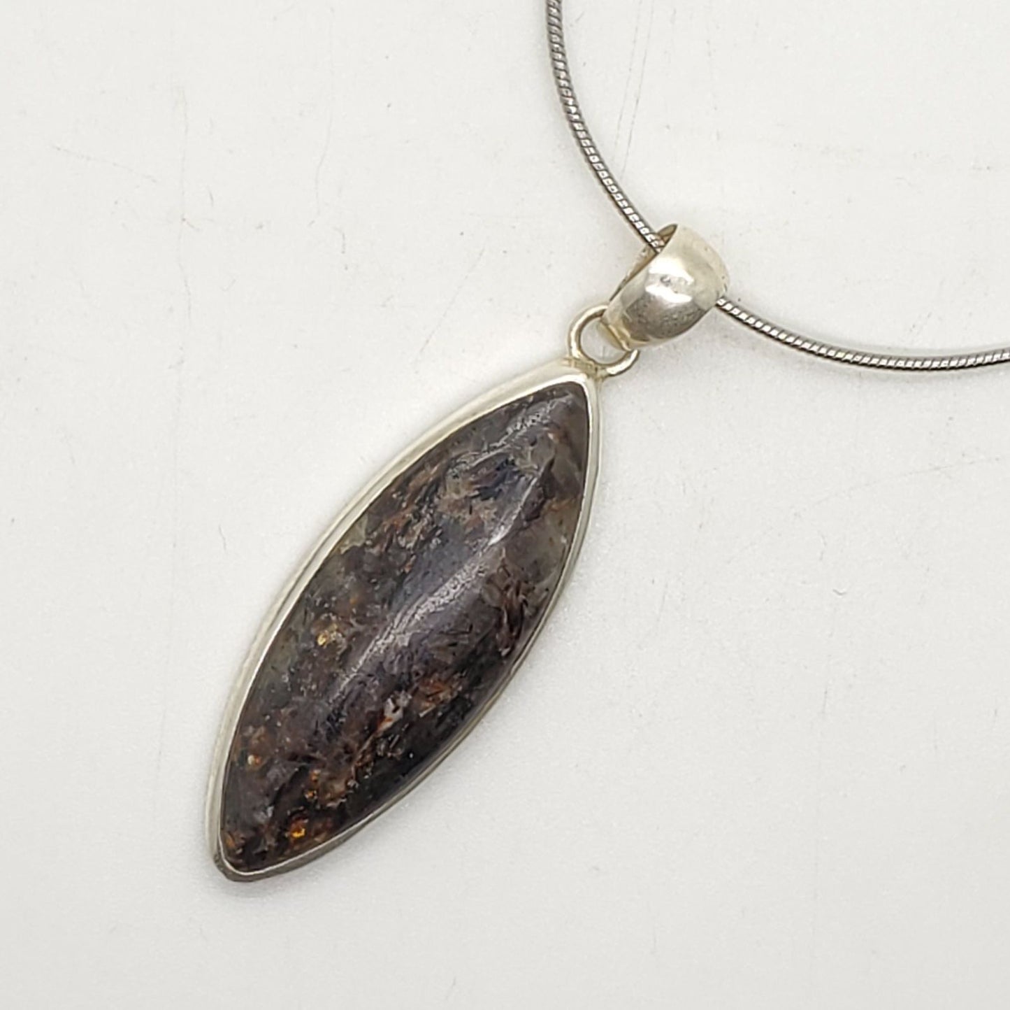 Arfvedsonite Sterling Pendant