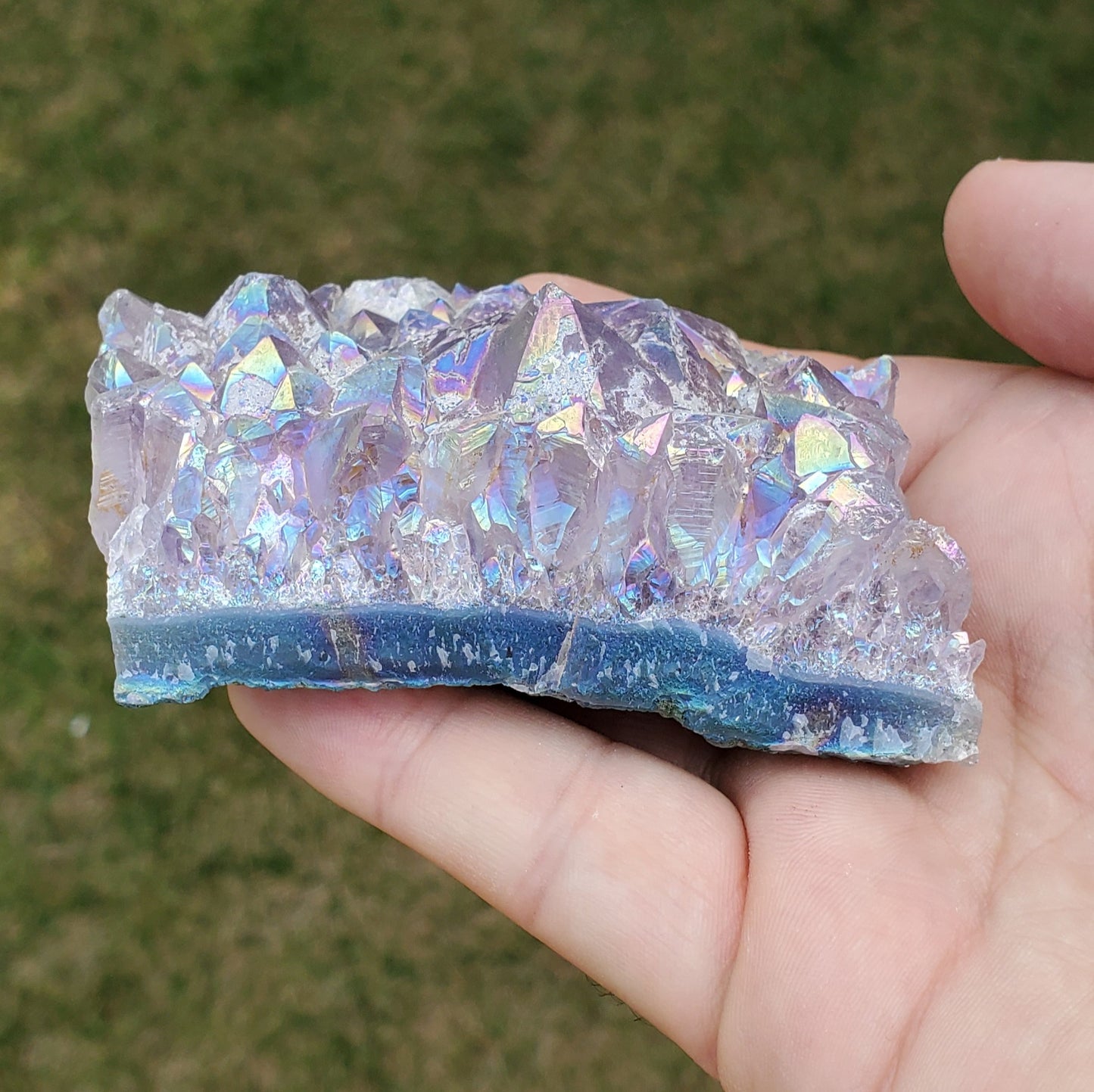 Amethyst Rainbow Aura Crystal Cluster