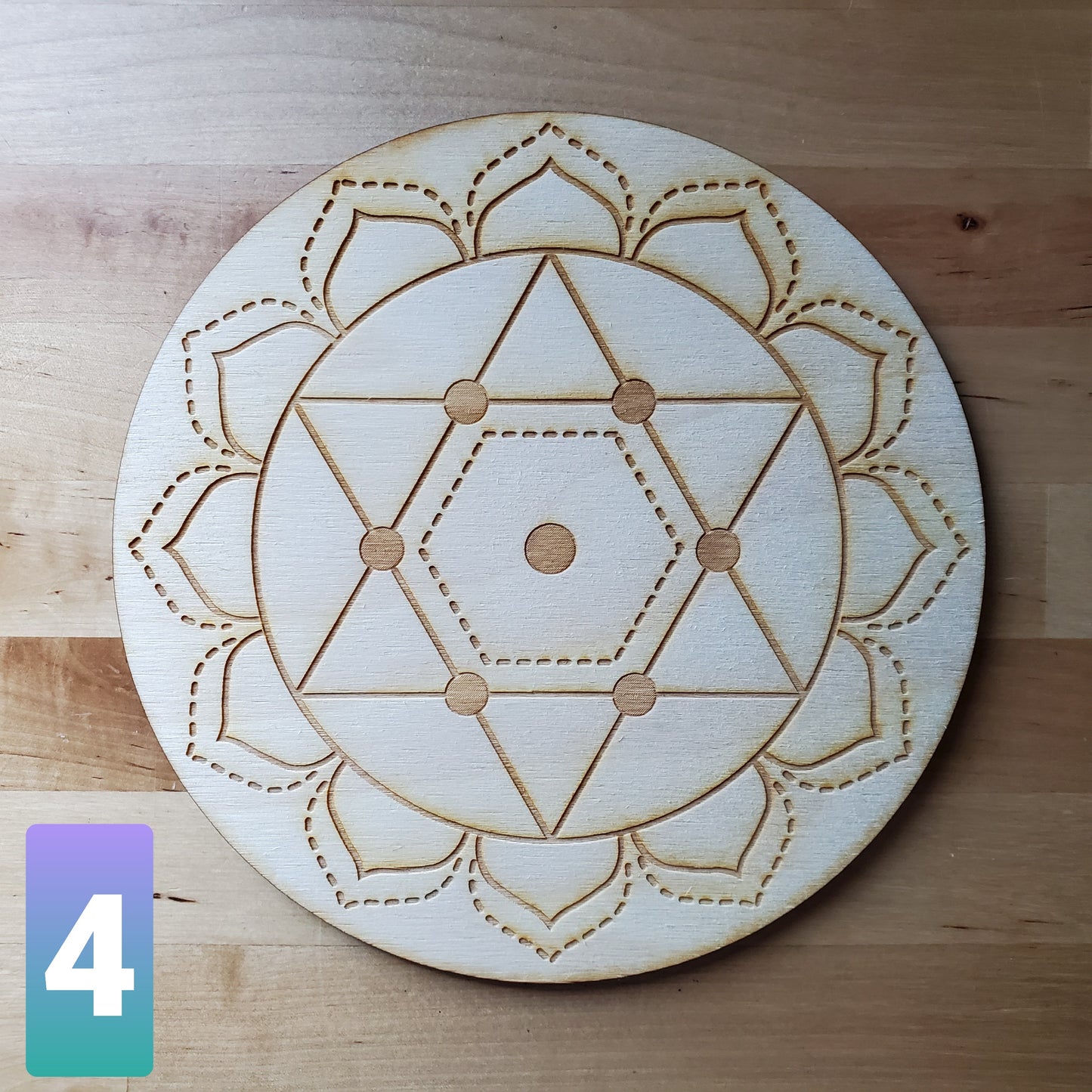 Merkaba Meditation Crystal Grid 8 inch