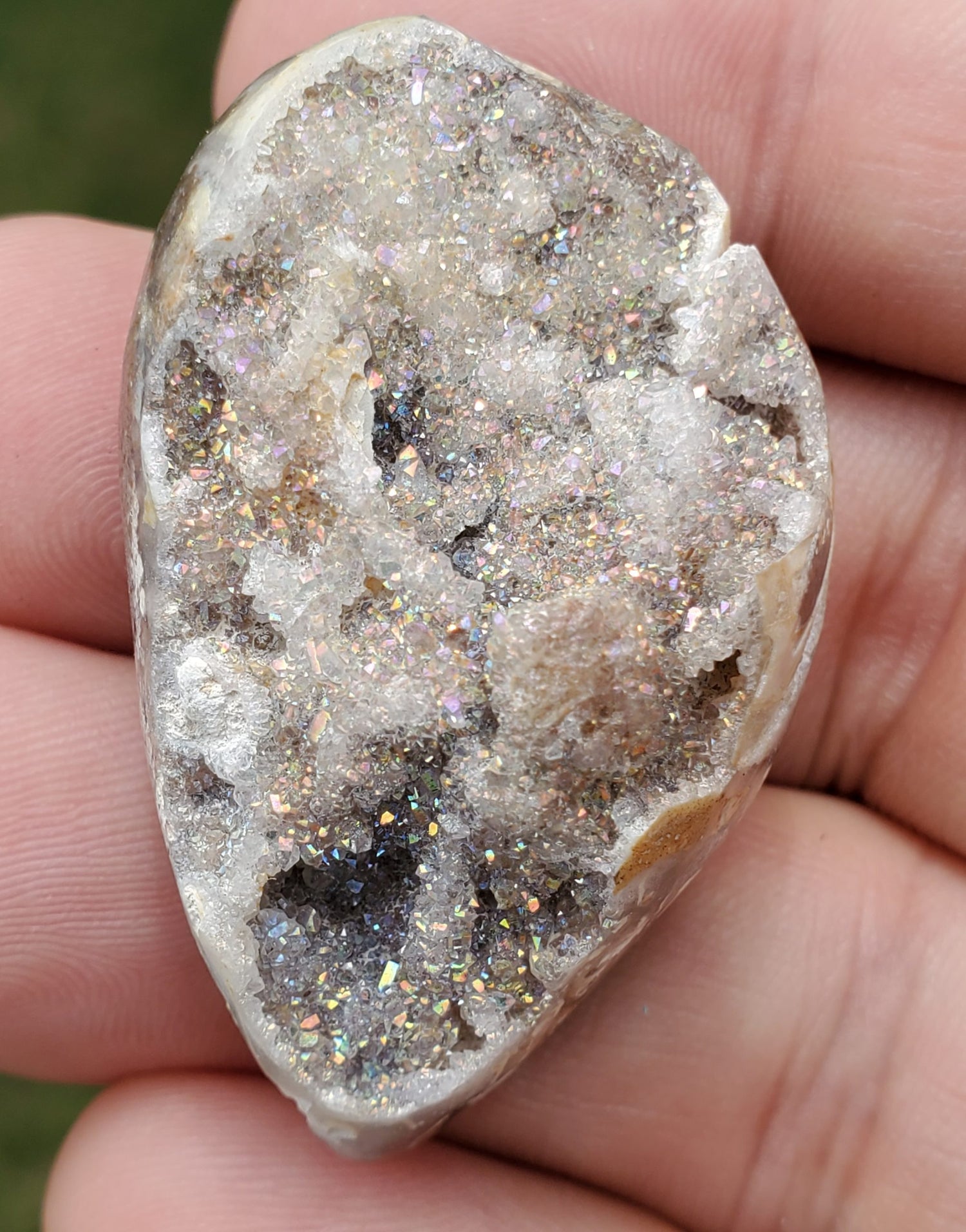 Spiralite Aura Fossil Pendant