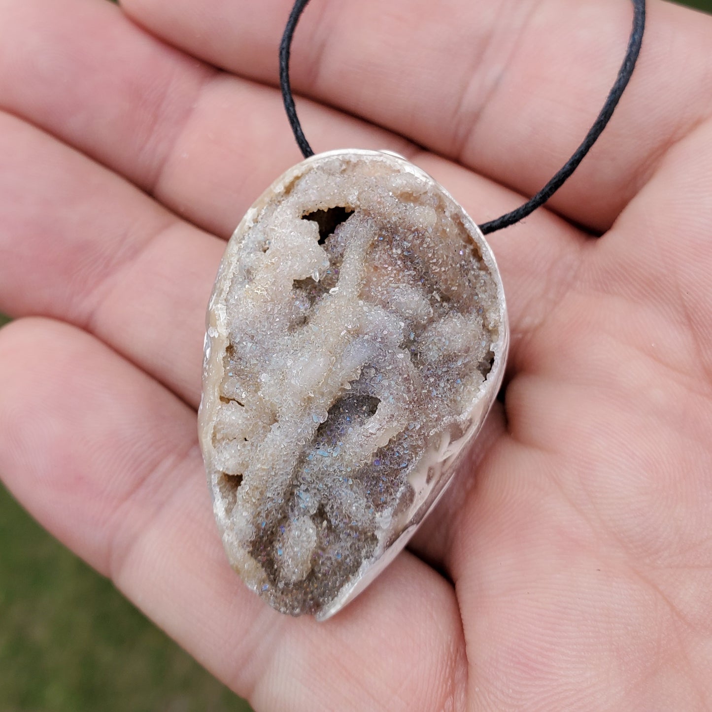 Spiralite Aura Fossil Pendant