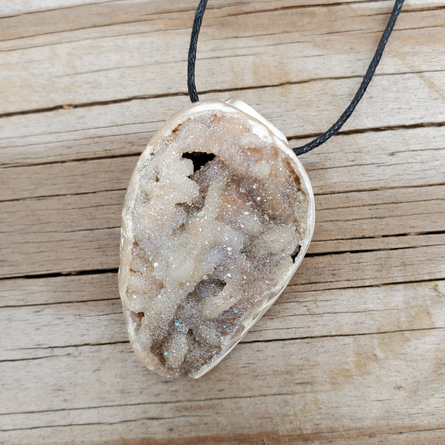 Spiralite Aura Fossil Pendant