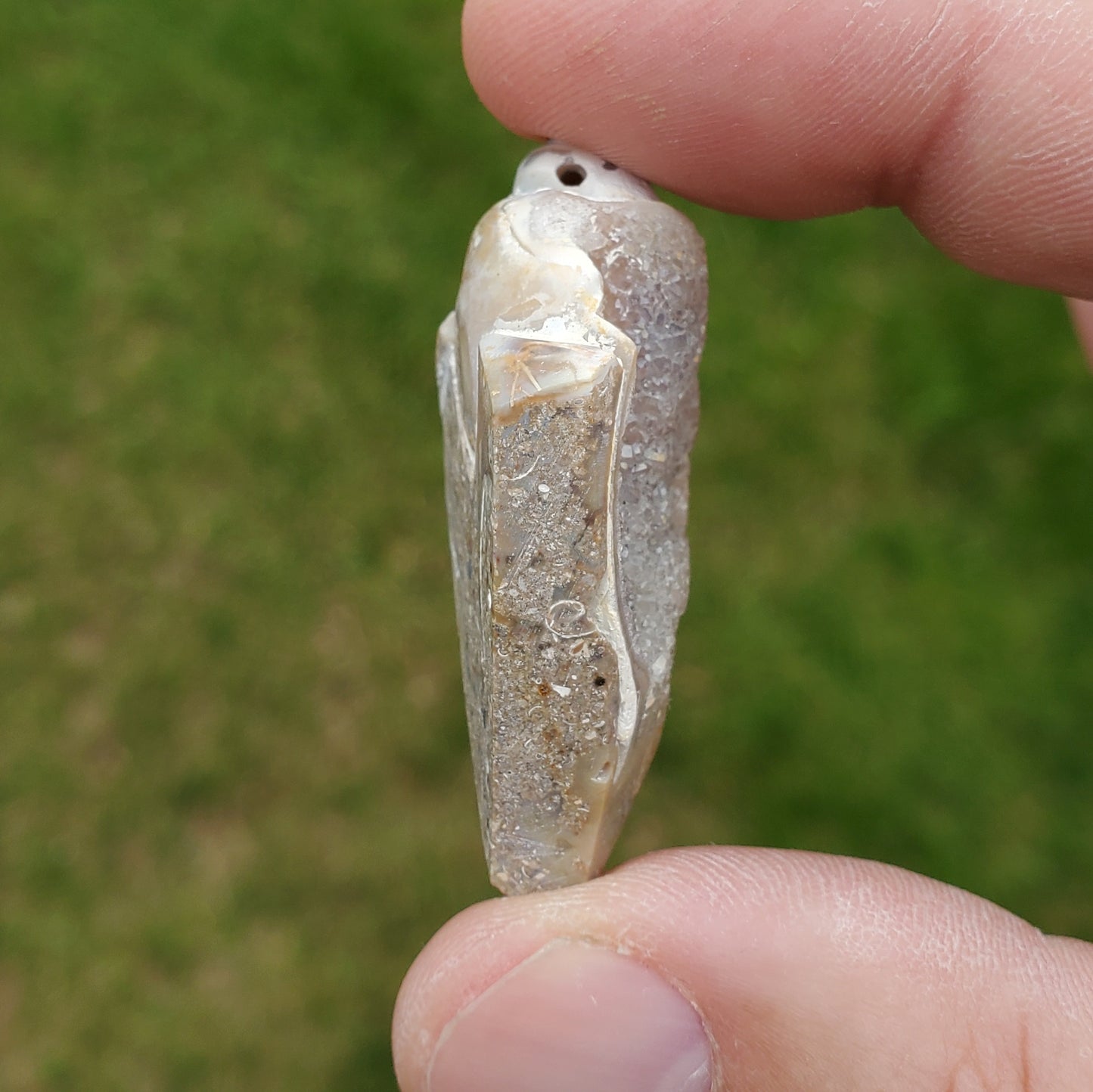 SPIRALITE Druzy Fossil Pendant SPP16