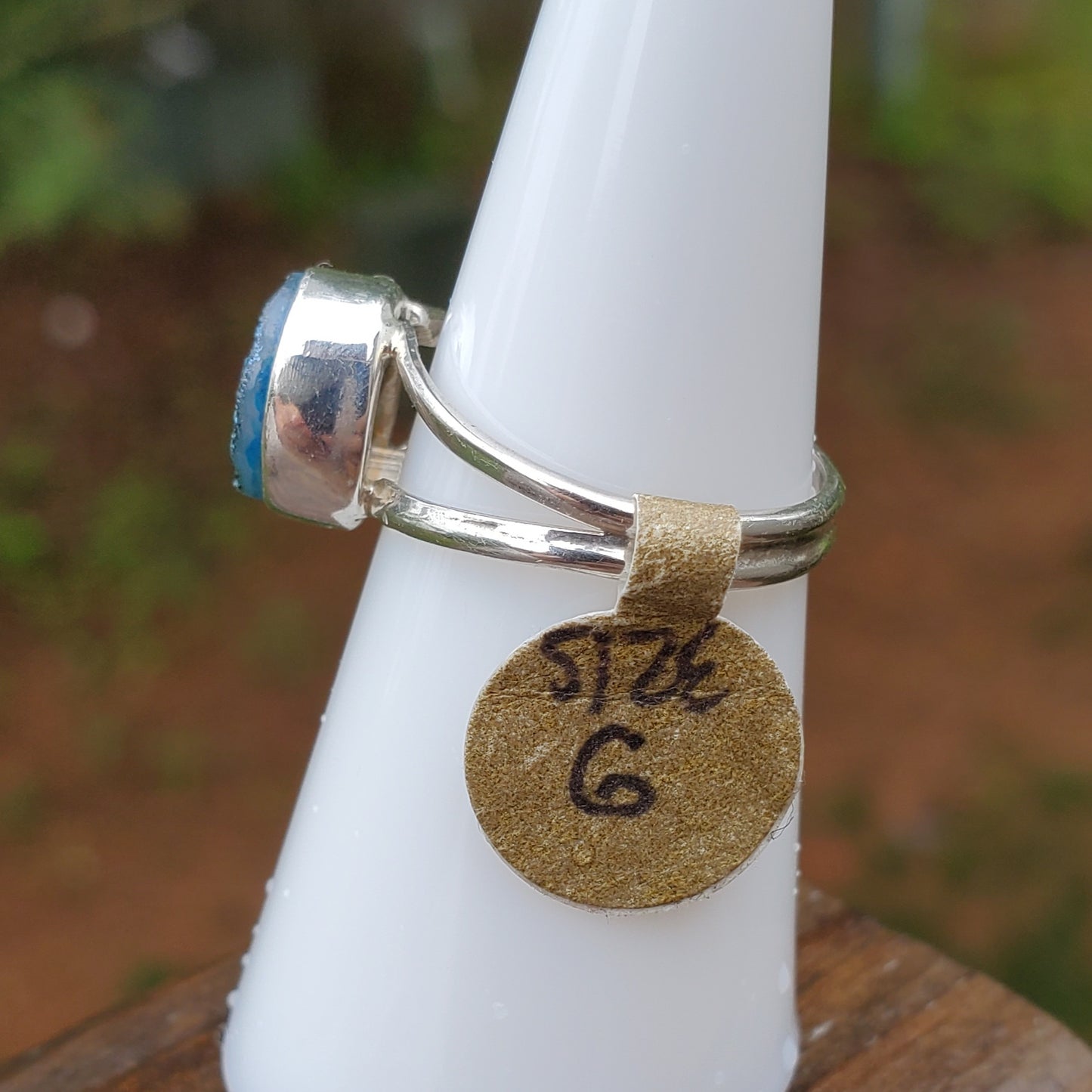 Titanium Druzy Aura Sterling Ring | Size 6 - The Meteorite Traders