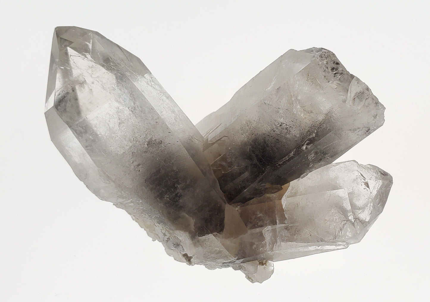 Black Phantom Quartz Crystal Cluster