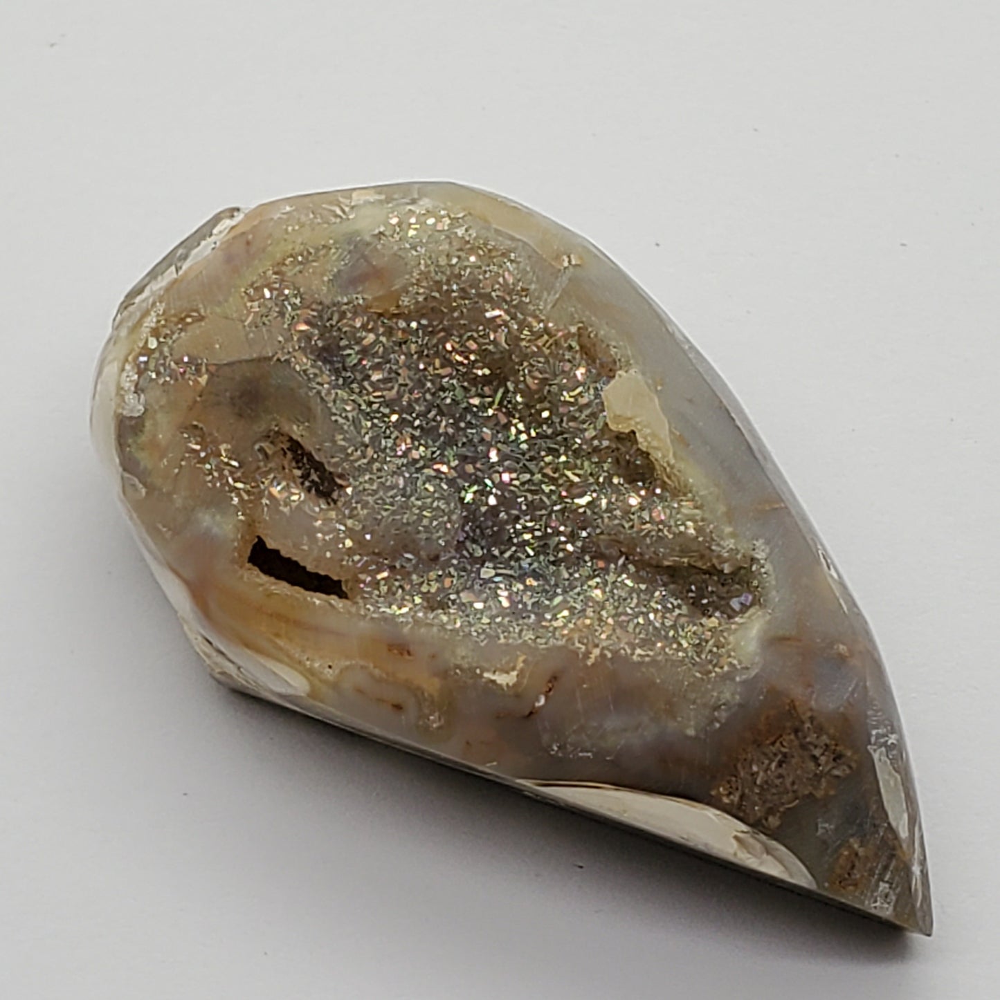 Gold Aura Spiralite Fossil