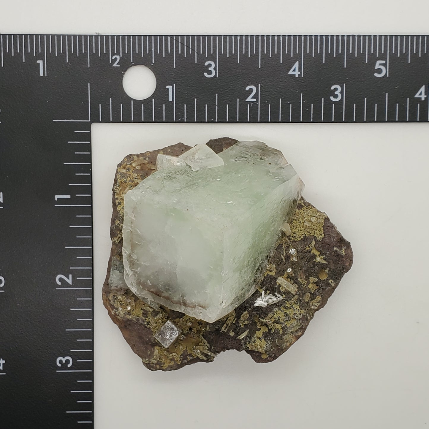 Green Apophyllite Cluster on Matrix #B2C