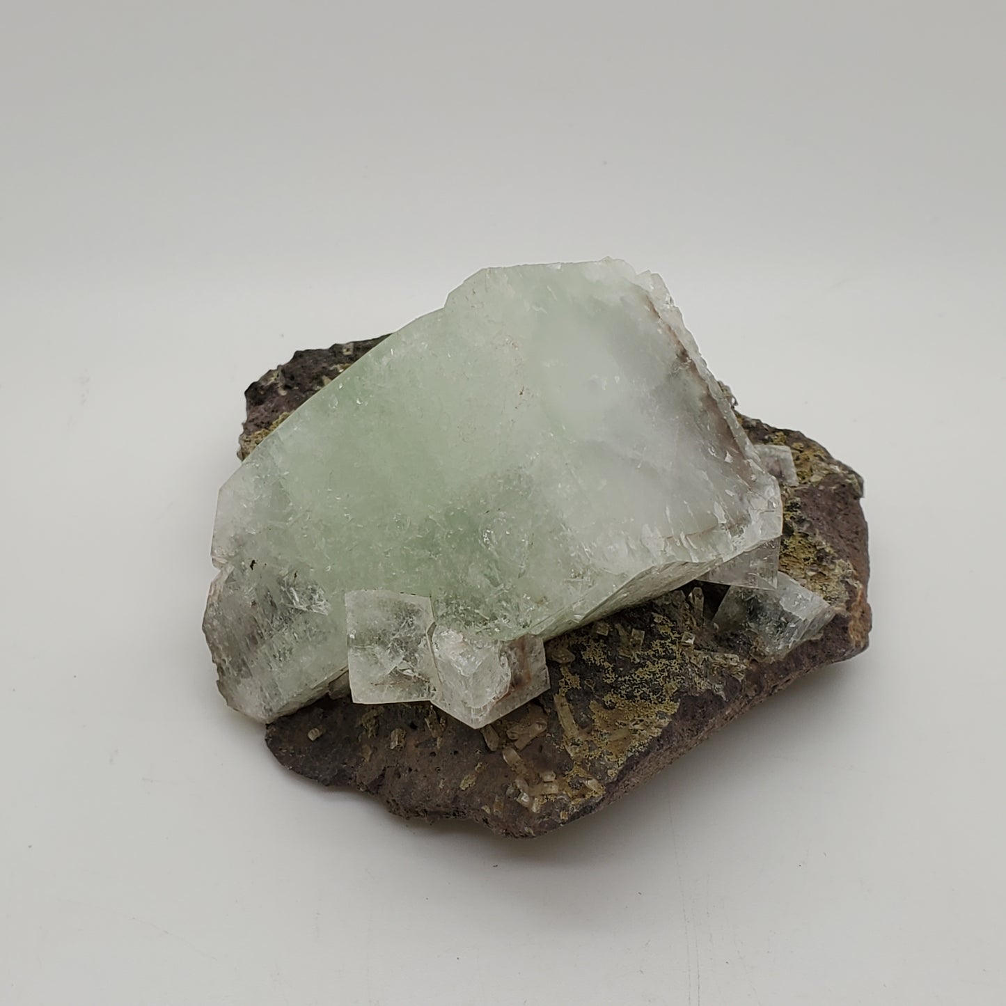 Green Apophyllite Cluster on Matrix #B2C