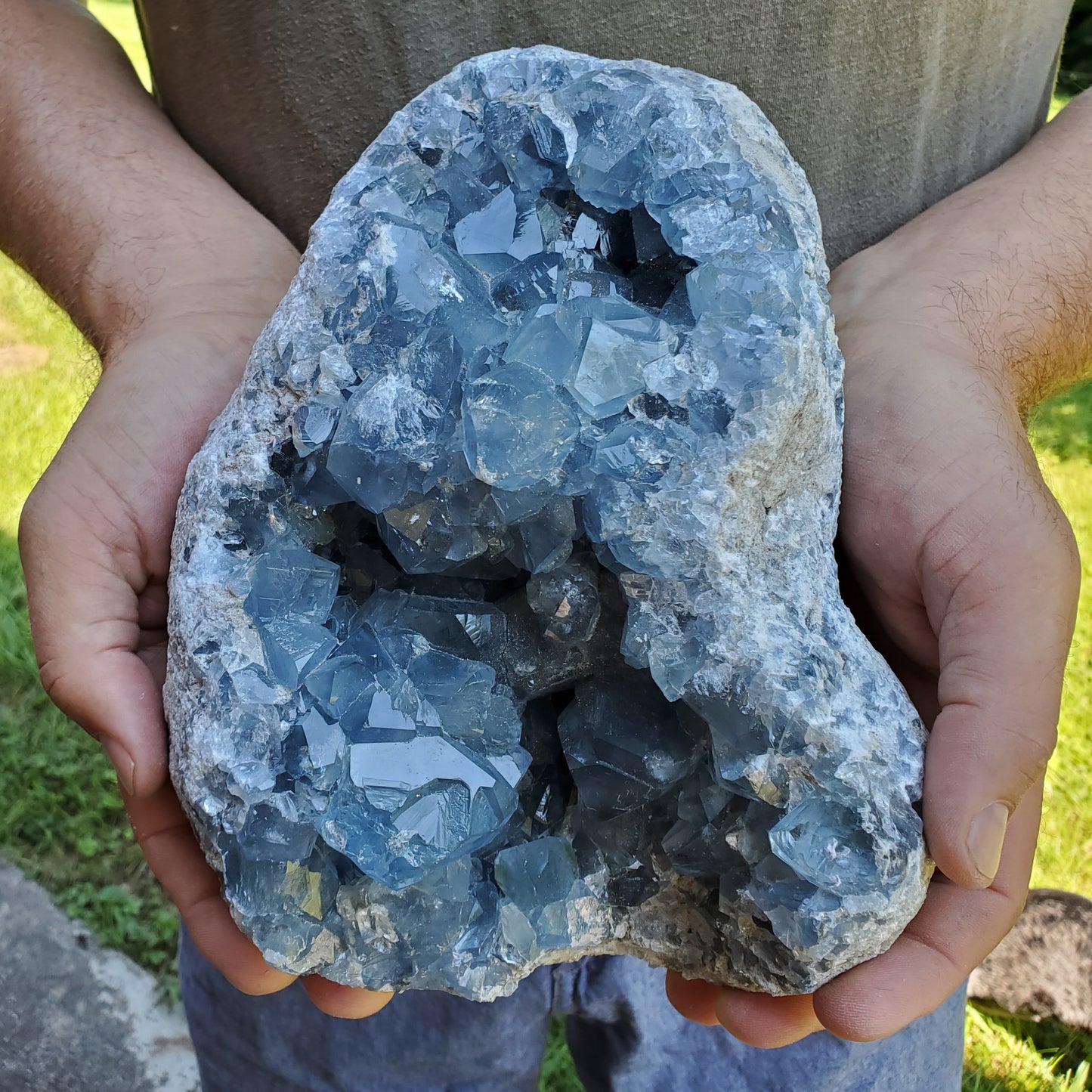 Celestite Cluster Large