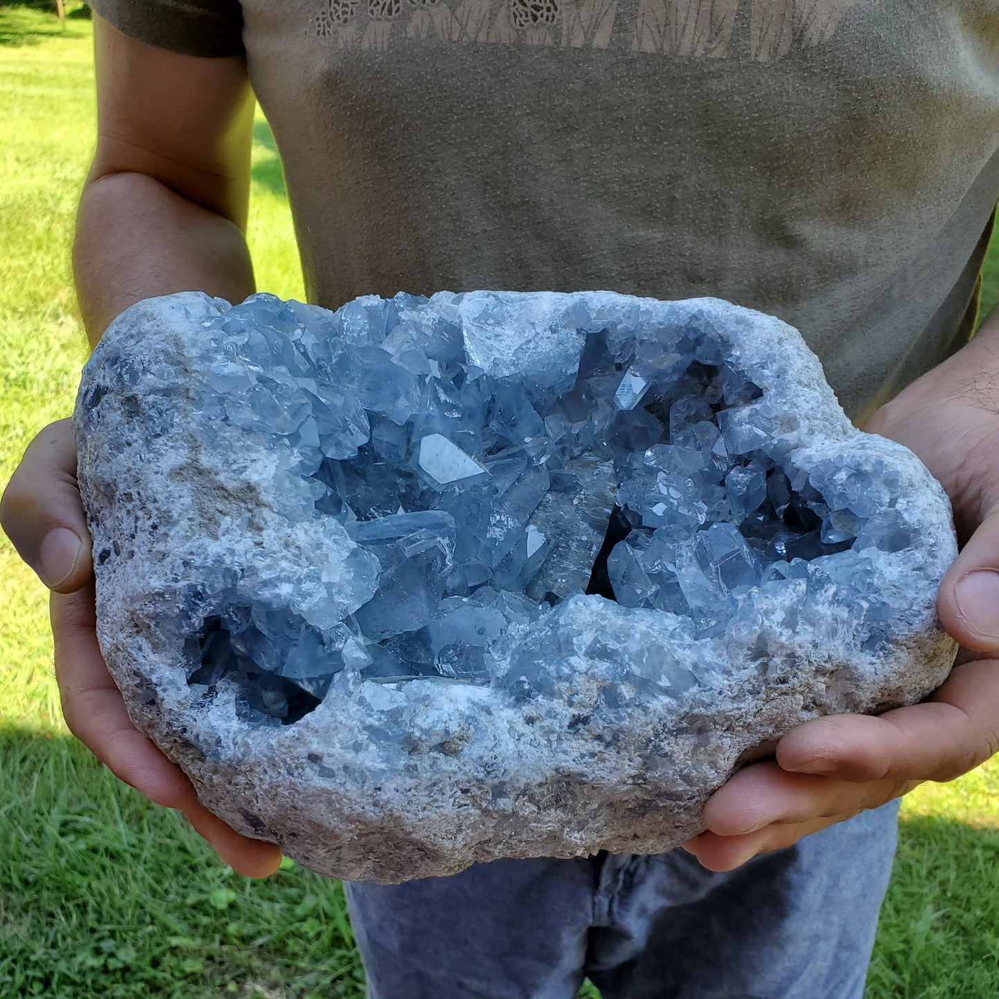Celestite Cluster Large