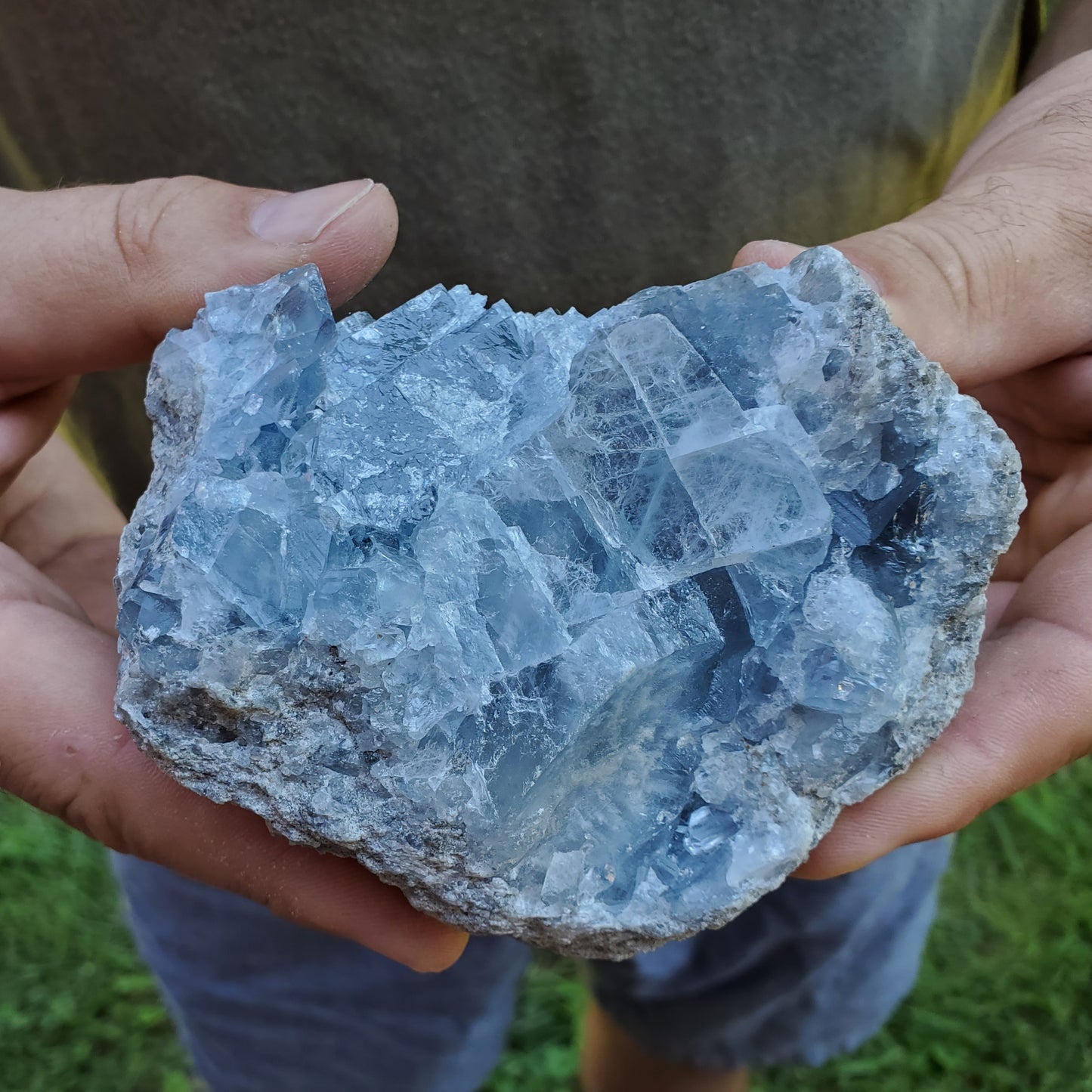 Celestite Cluster Medium