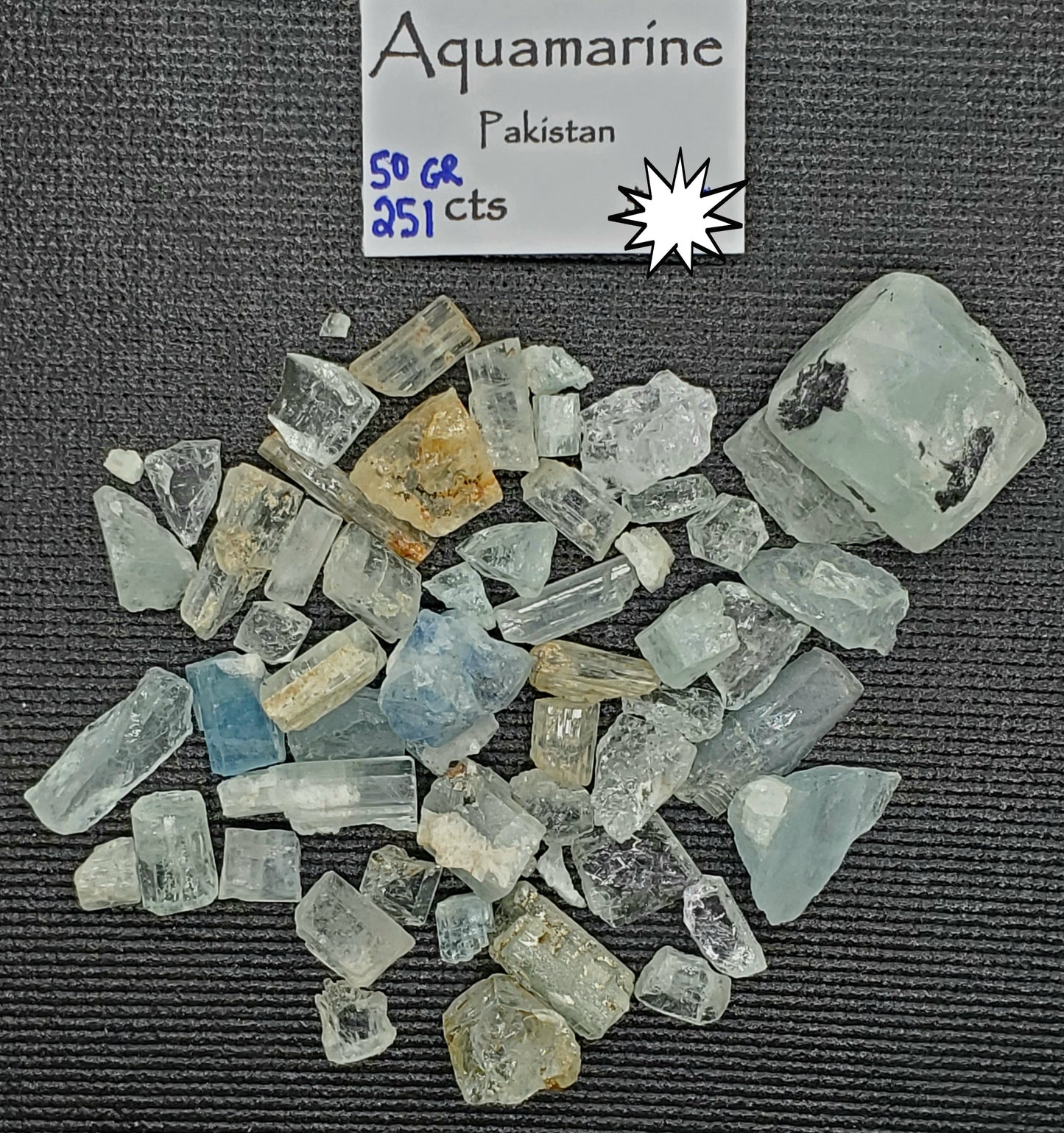 Aquamarine Specimen Lot A - The Meteorite Traders