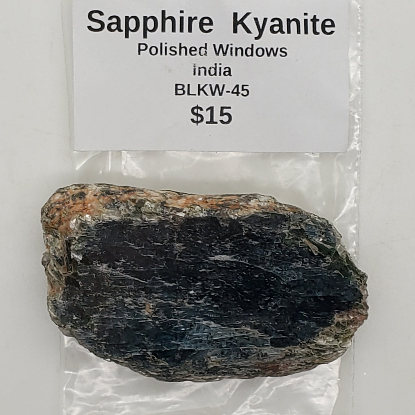Sapphire Kyanite Polished Seer Stone