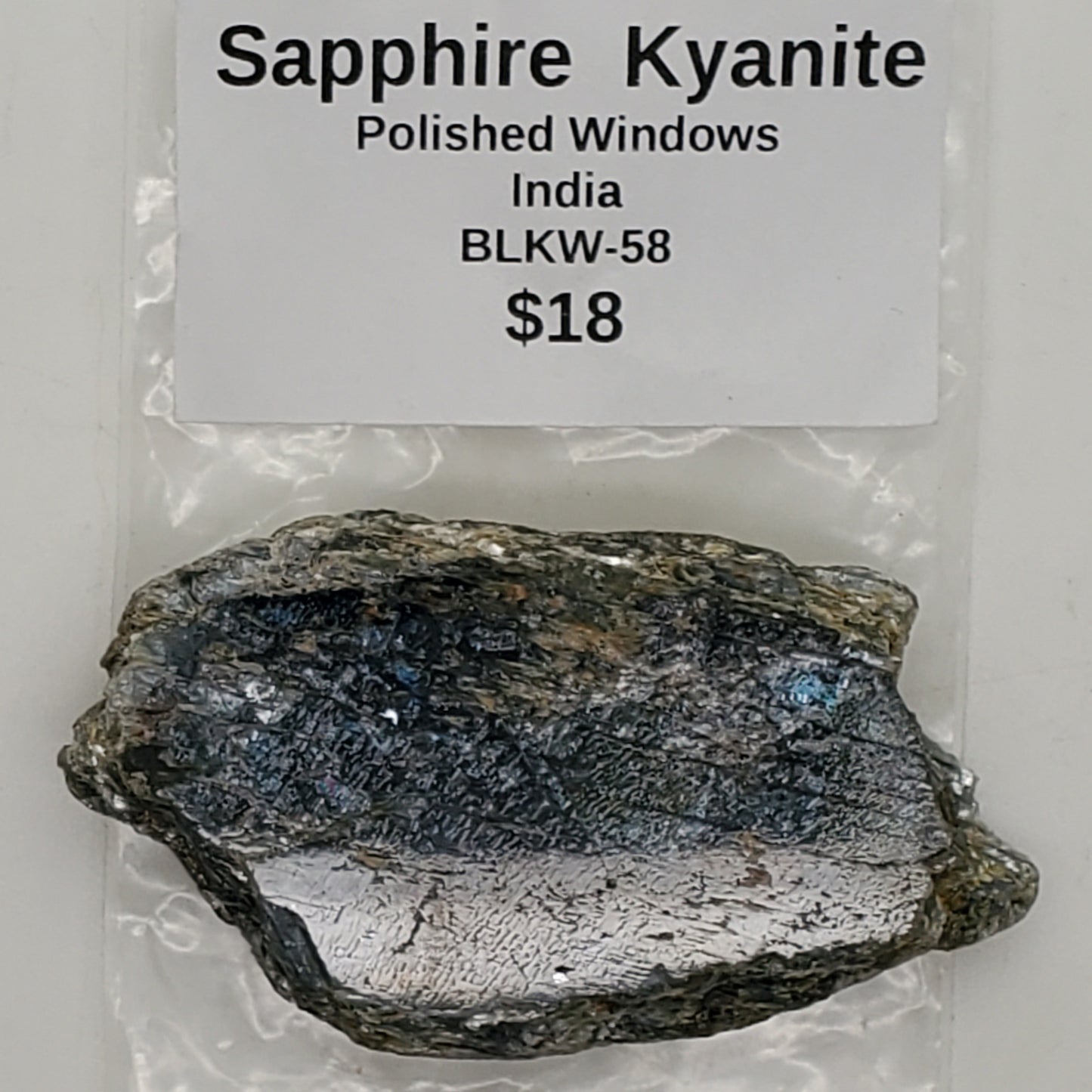 Sapphire Kyanite Polished Seer Stone