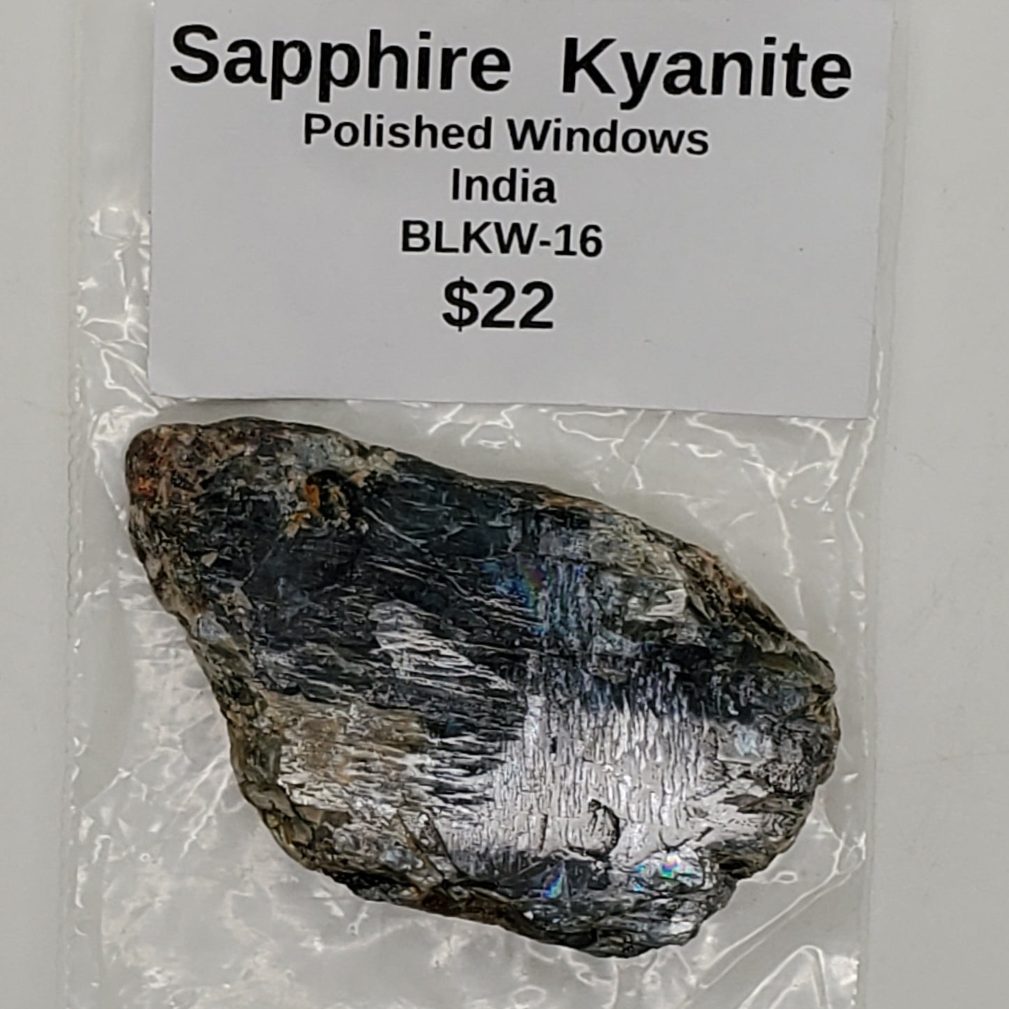 Sapphire Kyanite Polished Seer Stone