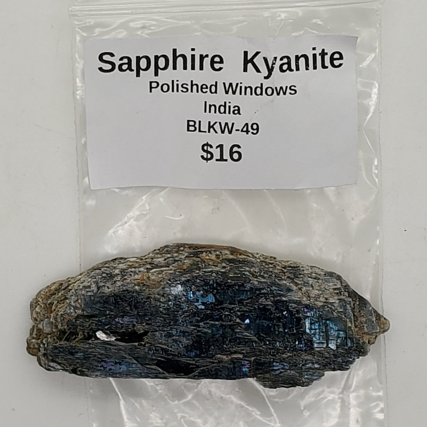 Sapphire Kyanite Polished Seer Stone