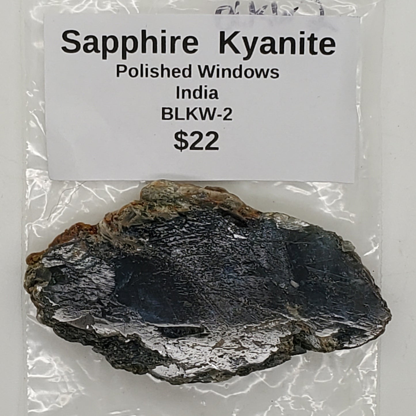 Sapphire Kyanite Polished Seer Stone