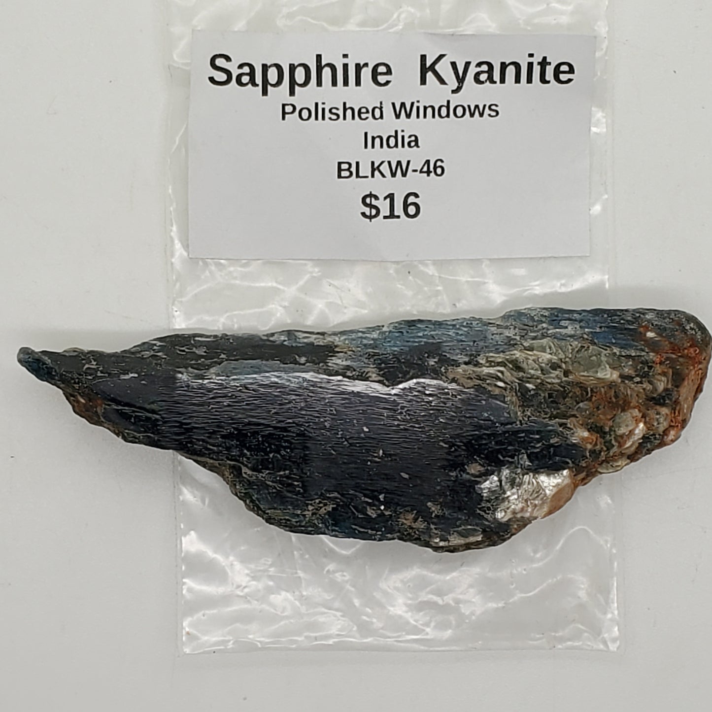 Sapphire Kyanite Polished Seer Stone