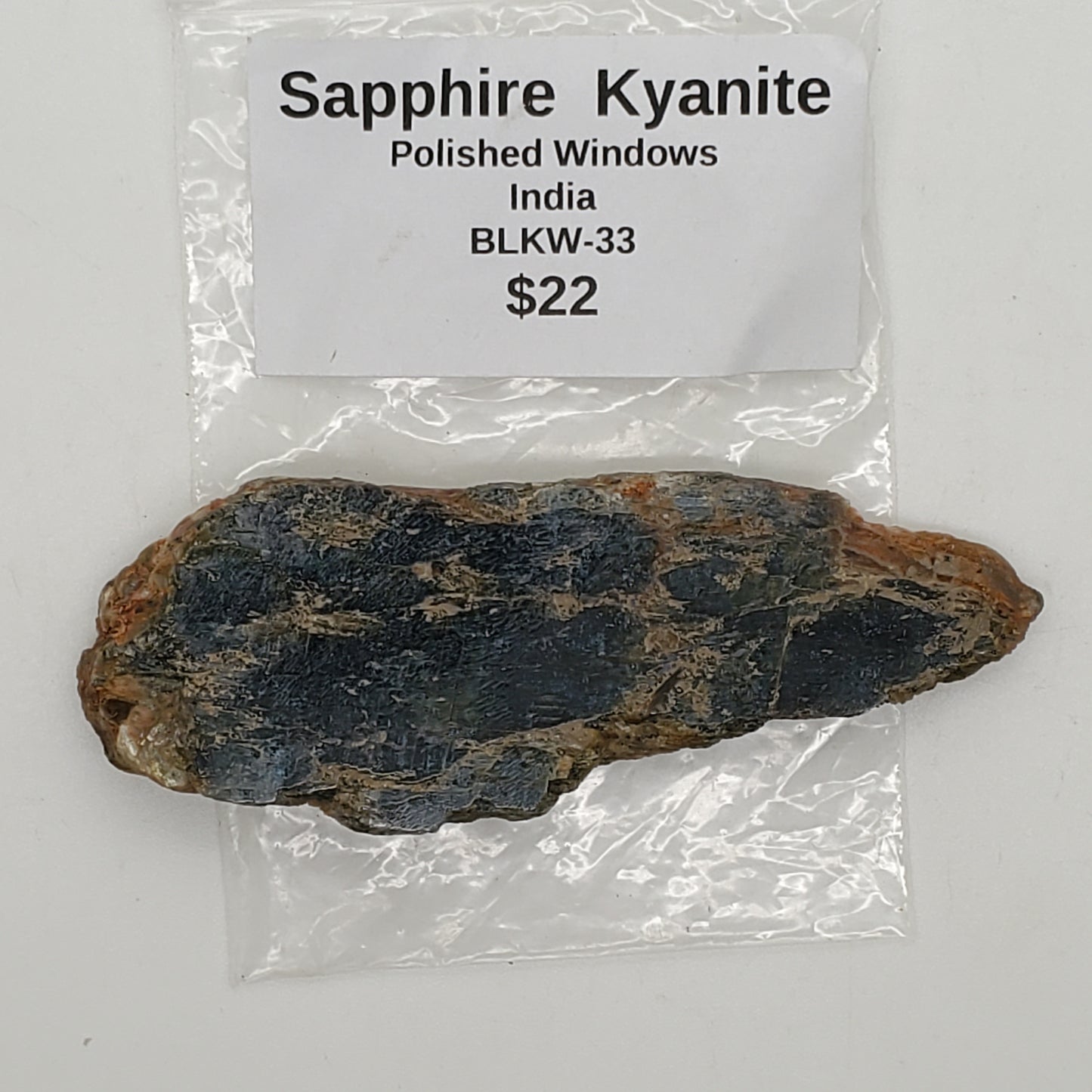 Sapphire Kyanite Polished Seer Stone