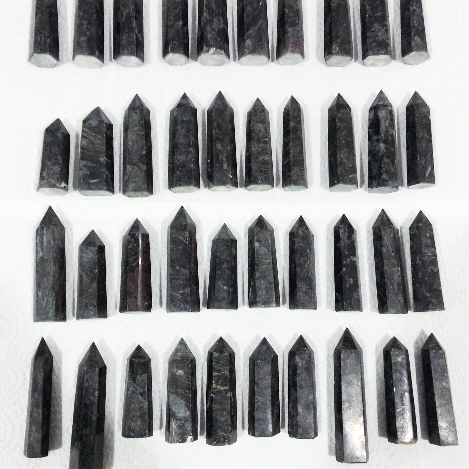 Arfvedsonite Polished Point 1 Random Point - The Meteorite Traders
