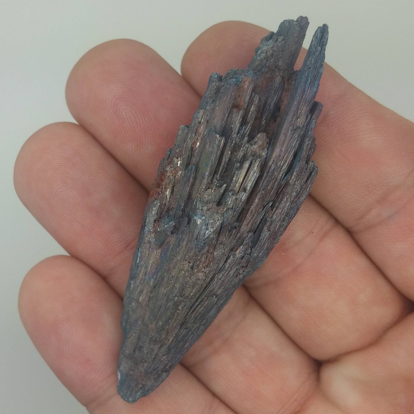 Black Kyanite Aura Specimen | Metaphysical | Opalized | Wire Wrapping | 1F