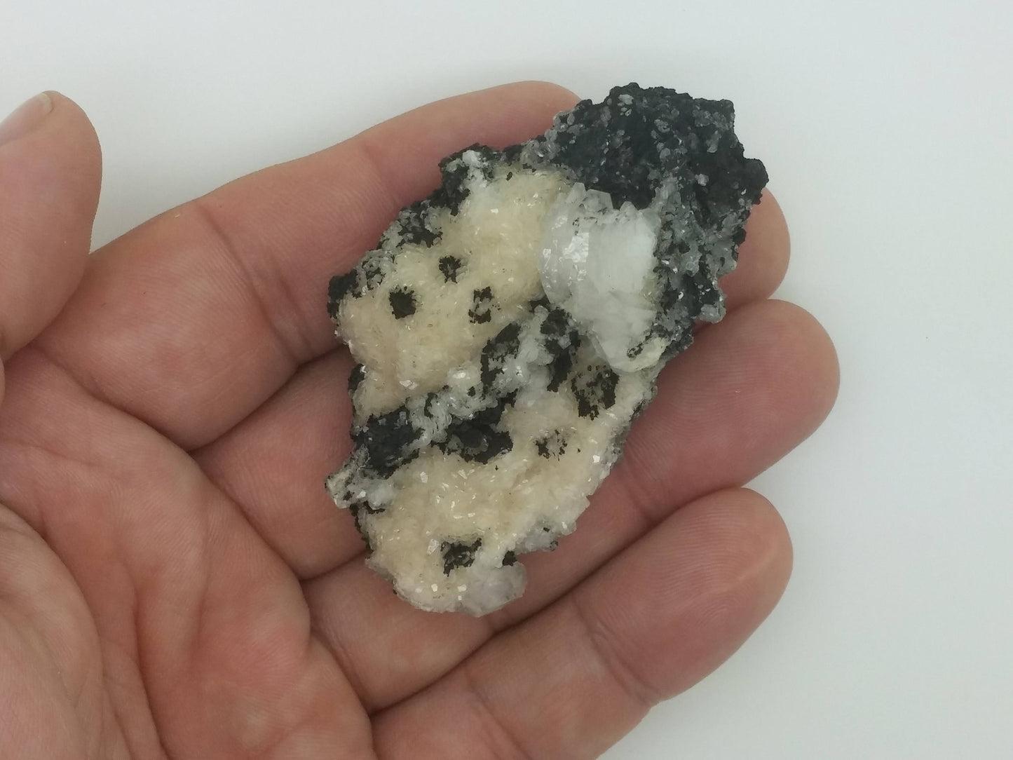Dalmation Fluorite Calcite Pyrite | Unusual and Unique Specimen | 49.3gr