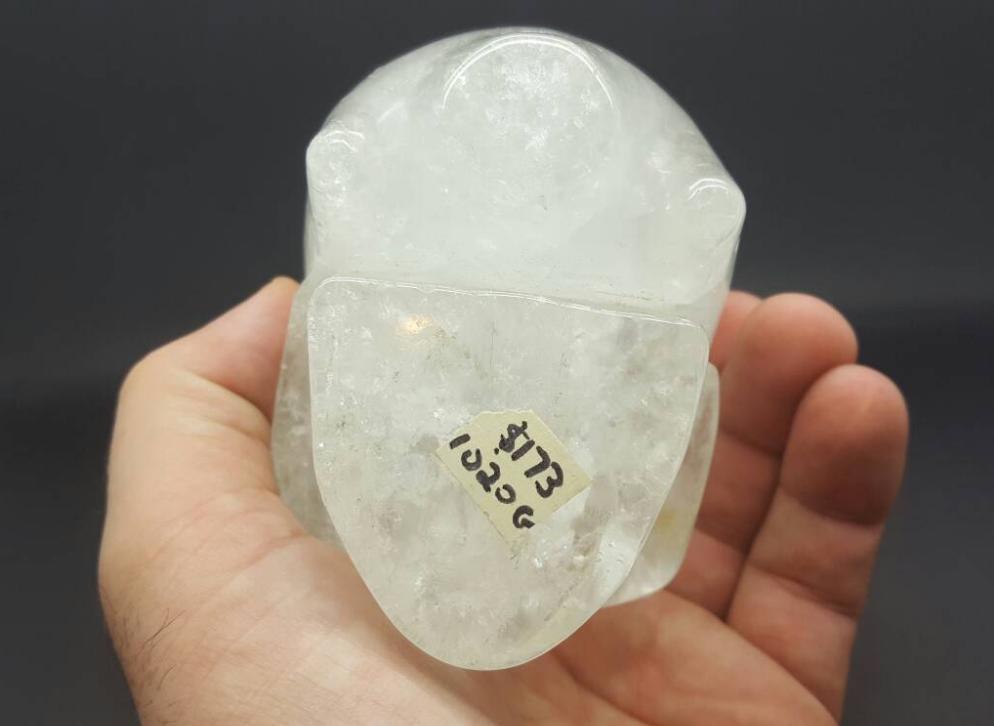 Clear Quartz Crystal Skull Large 1020 grams